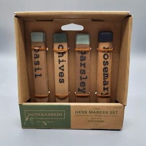 Smith & Hawken Herb Marker Set - Brown and Green